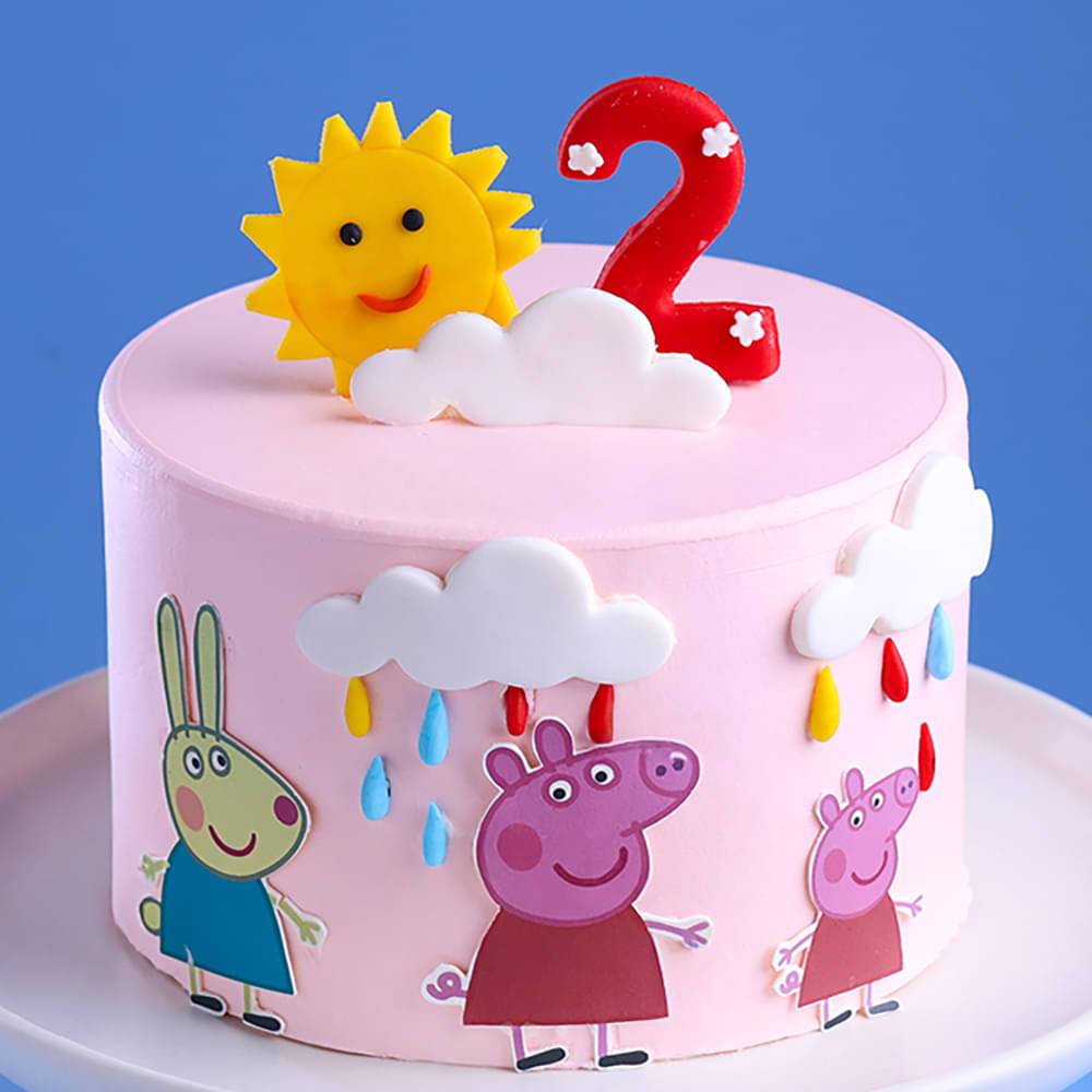 Rainy Fun Peppa Pig Cake