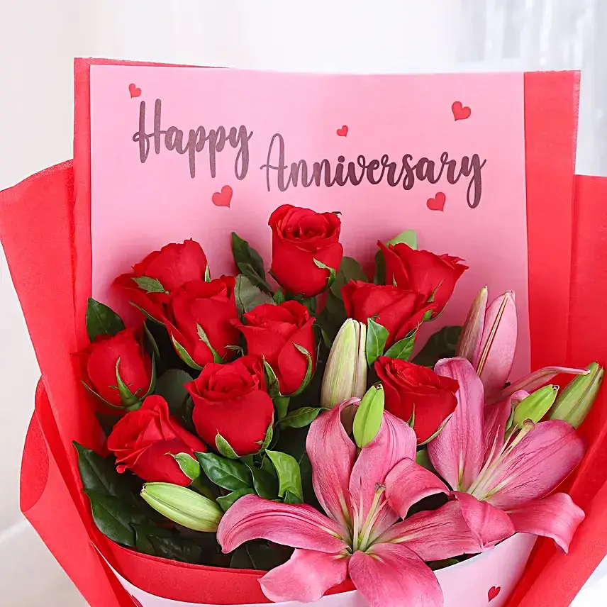 Red Love Personalised Blooms