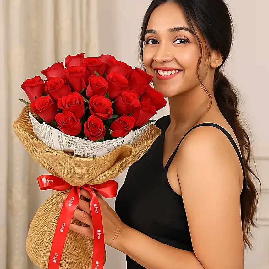 Red Roses N Greeting card