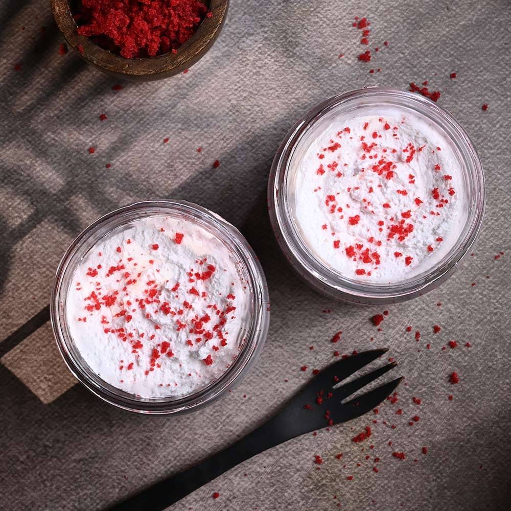 Classic Red Velvet Jars