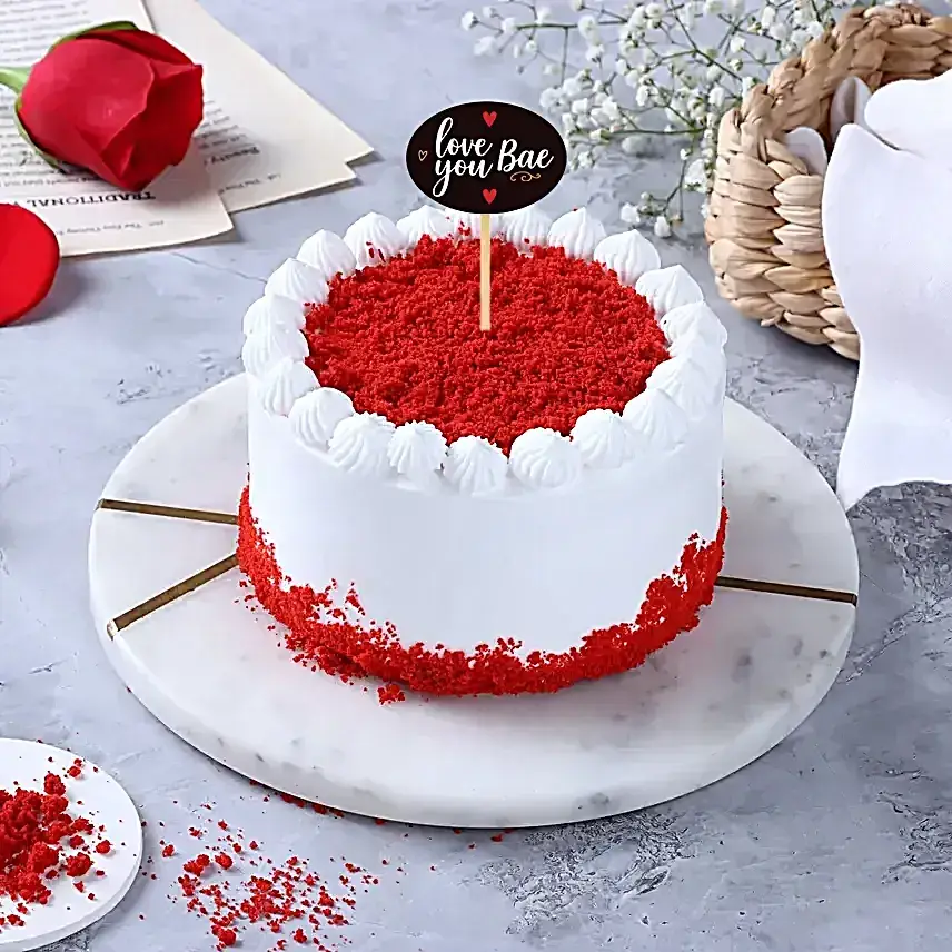 Love You Bae Red Velvet Bento Cake