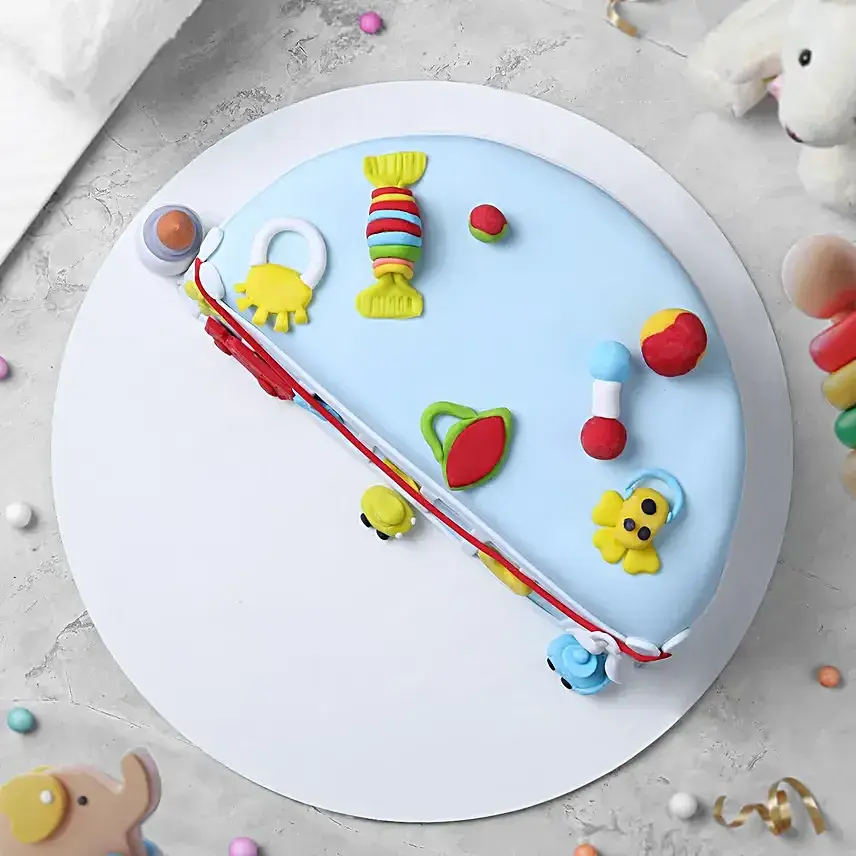 Rich & Smooth Chocolate Eggless Fondant Cake - 1 Kg