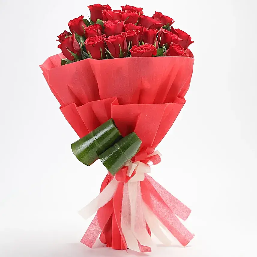 Romantic  20 Red Roses Bouquet