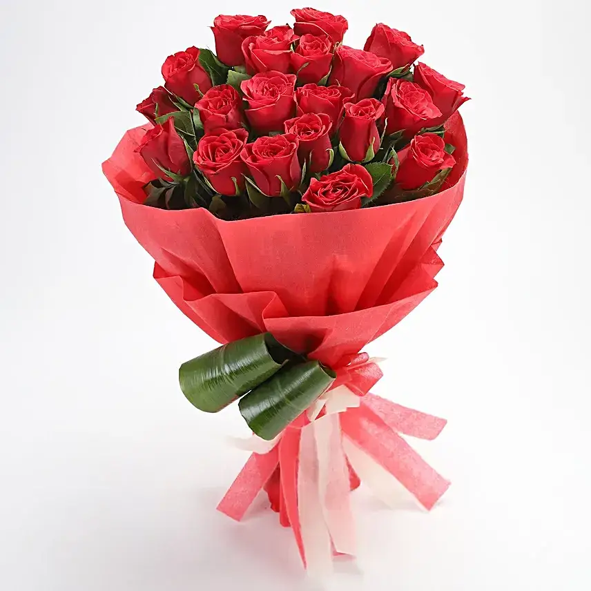Romantic  20 Red Roses Bouquet