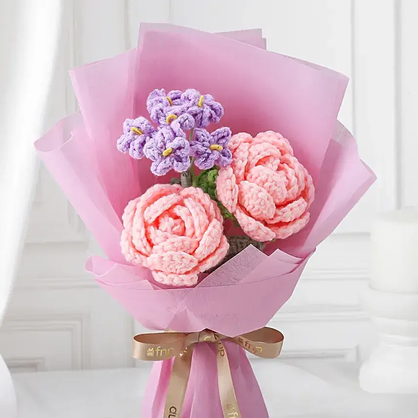 Rose and Daisy Crochet Pair