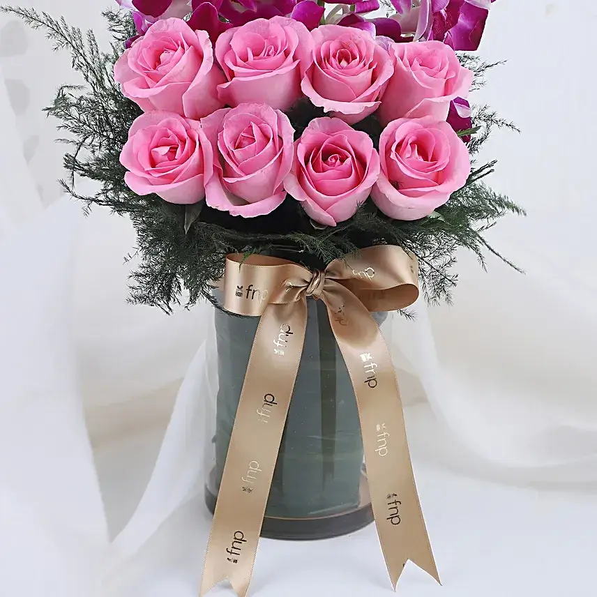 Roses & Orchids Vase