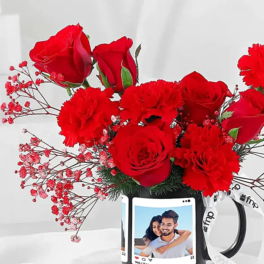 Rosey Affair In Personalised Mug