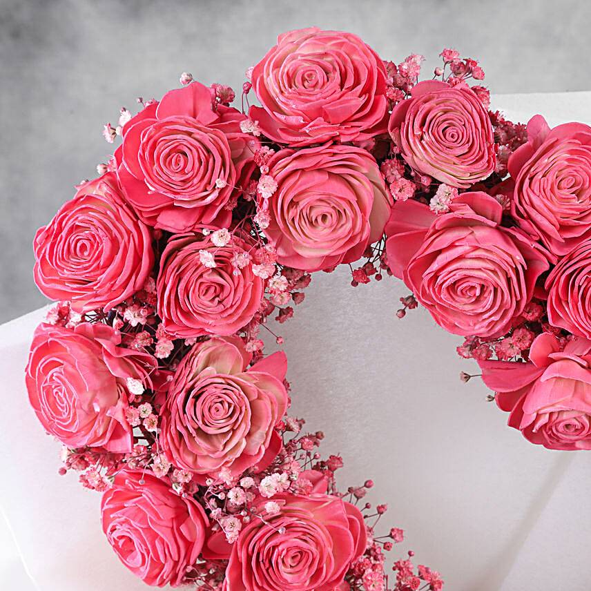 Rosy Glow Dried Flower Arrangement