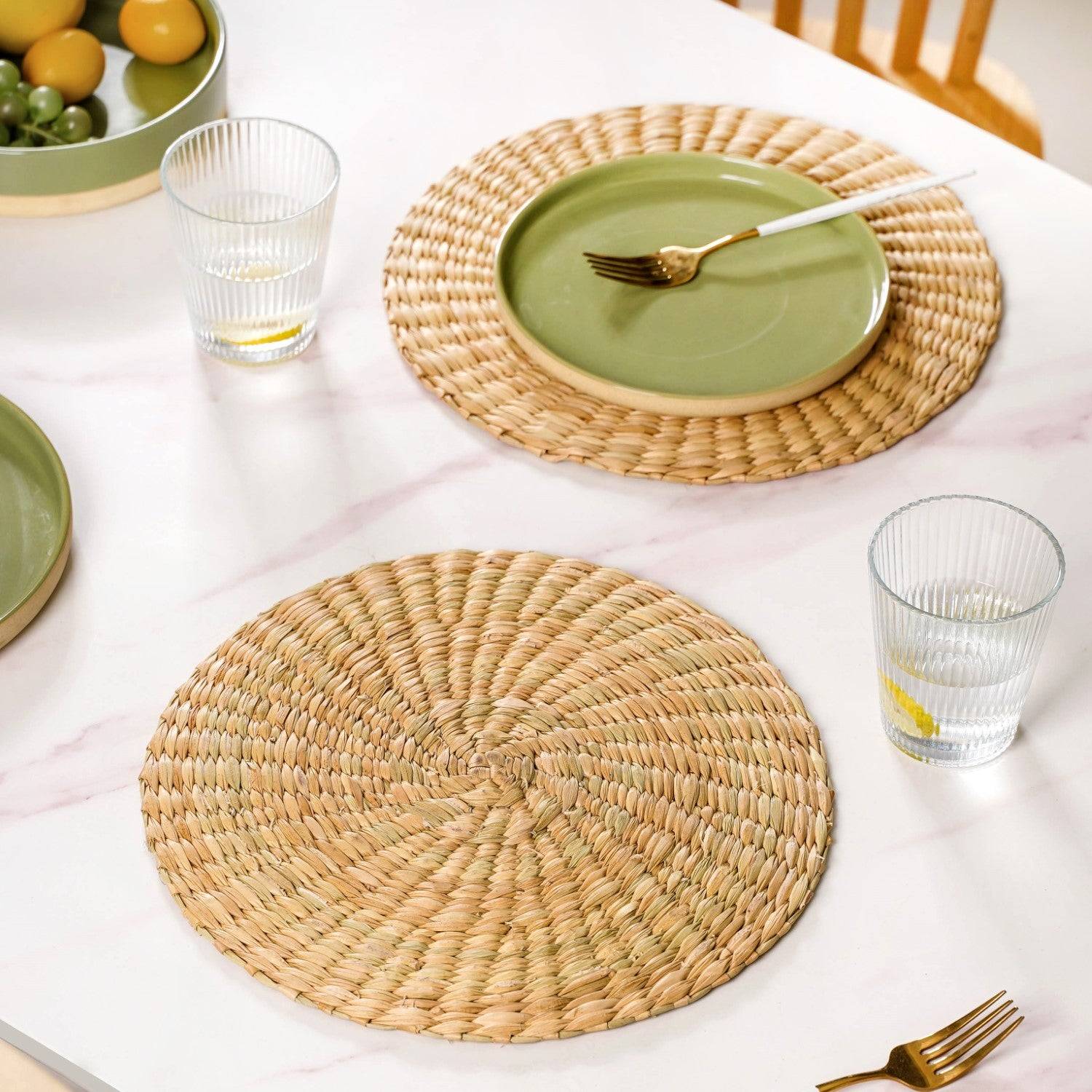 Round Wicker Table Mat Set Of 2 12 Inch buy only at ₹890