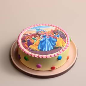 Royal Princesses Theme Cake