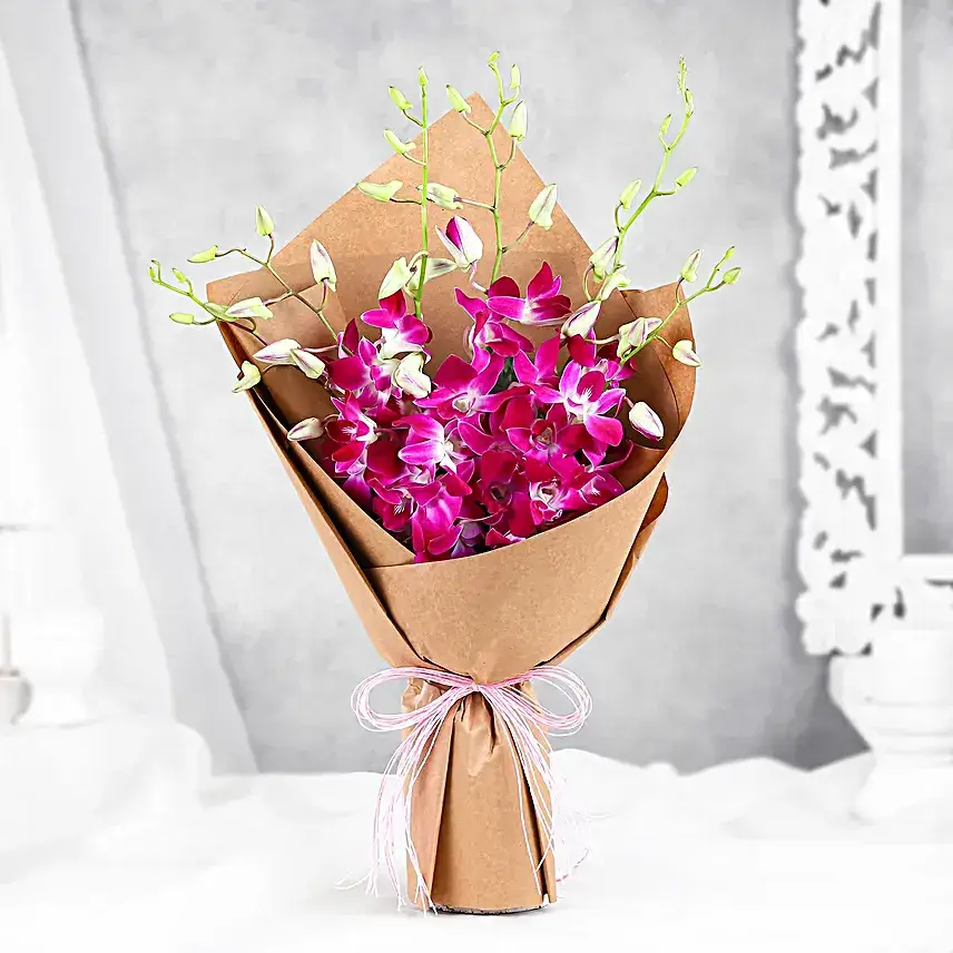 Royal Purple Orchids Bunch