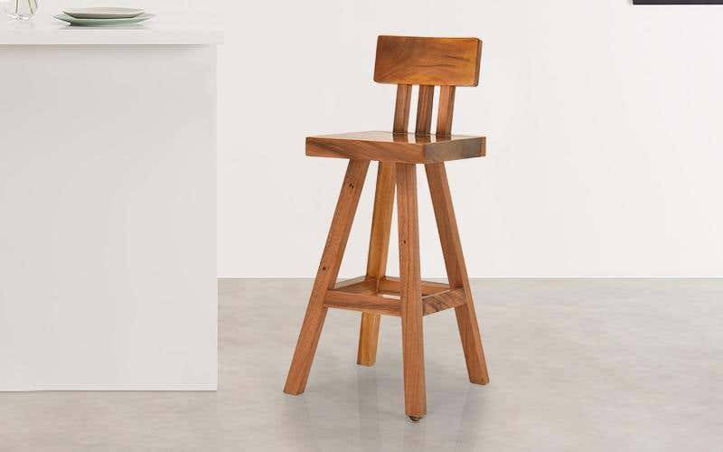 Royaloak Aura Barstool In Teak Wood