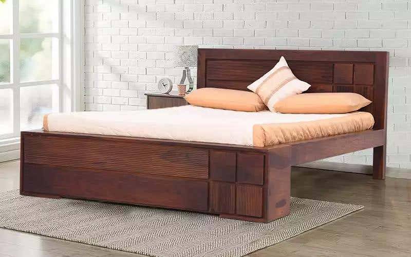 Royaloak Mourya Queen Size Bed in Sheesham Wood