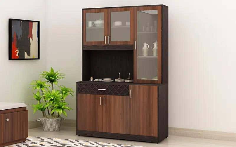Royaloak Muar Malaysian Three Door Crockery Unit in Melamine Finish