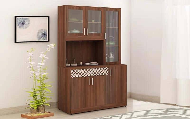 Royaloak Penang Malaysian Three Door Crockery Unit in Melamine Finish