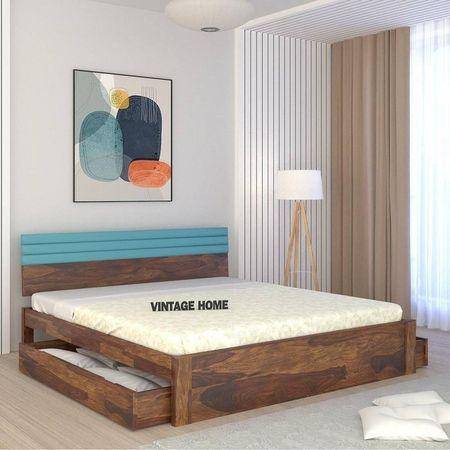 Woodland Retreat Solid Wood King Size Drawer Storage Bed