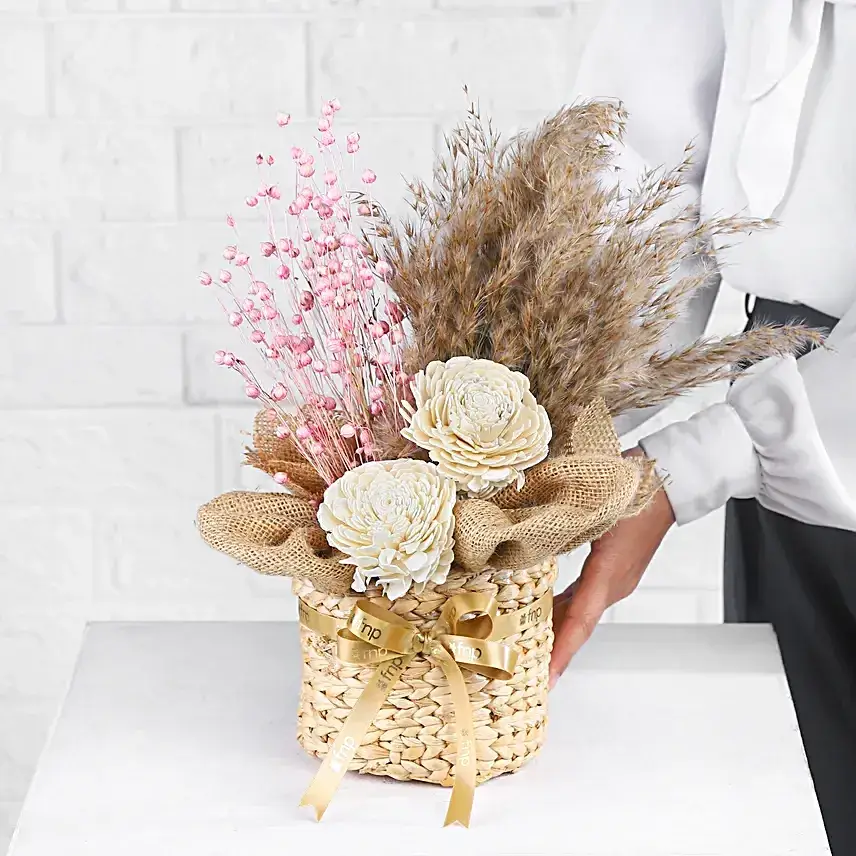 Rustic Elegance Dry Flower Ensemble