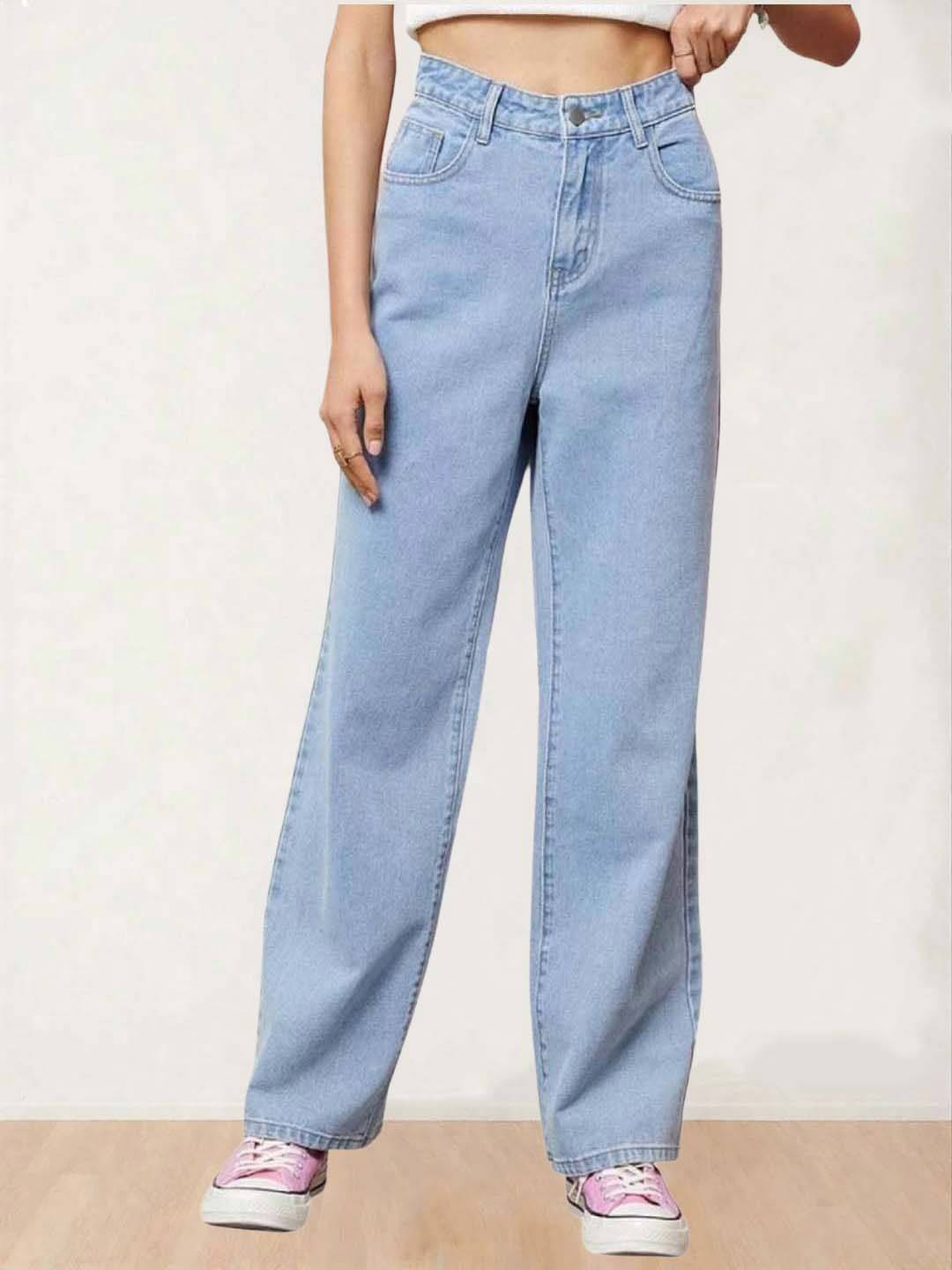 Kotty Women Straight Fit High-Rise Stretchable Jeans