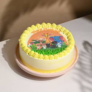 Jungle Joy Birthday Cake