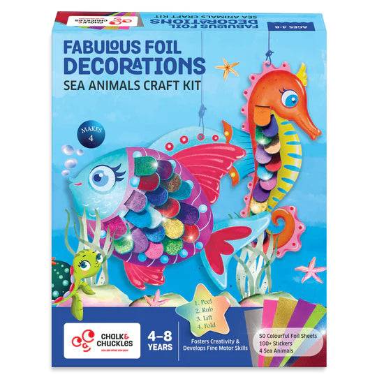 Fabulous Foil Decorations - Sea Animal Craft Kit Buy @ ₹689