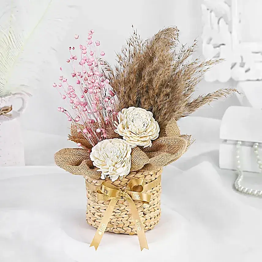 Serene Dry Flower Ensemble