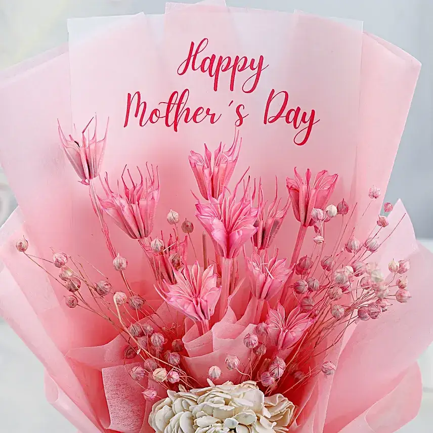 Serene Pink Dry Flower Arrangement