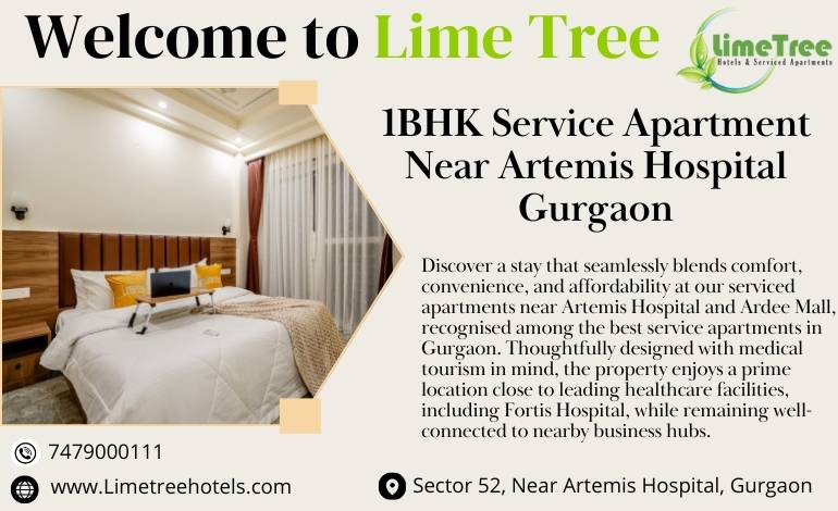 Spacious 1BHK Service Apartment Near Artemis Hospital Gurgaon