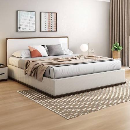Baltoro Engineered Wood Queen Size Hydraulic Storage Bed In White Finish