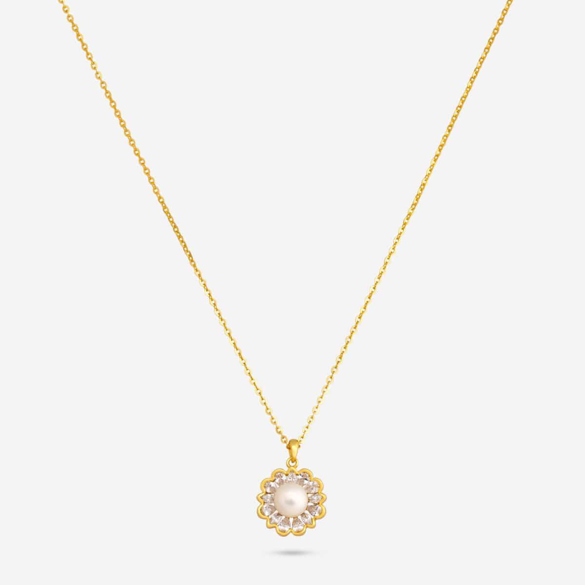 92.5 Silver Pendant With Ch...