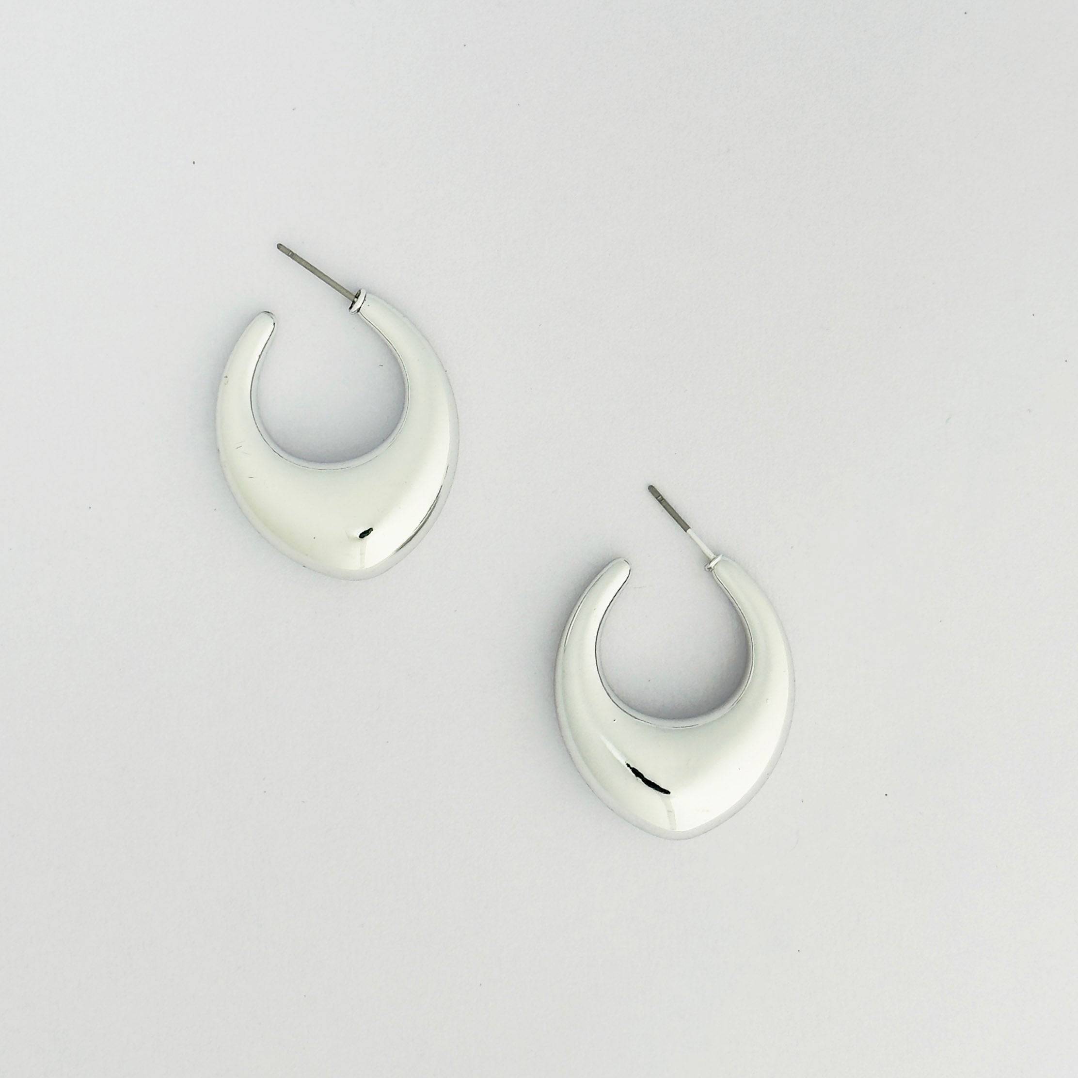 Silver Half Hoop Earrings buy only at ₹63