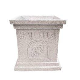 12 X 12 Inch White Premium Tulsi Planter Fiberglass Planter - Durable large size decoratiive fiber pot for indoor outdoor plants with 5 year warranty