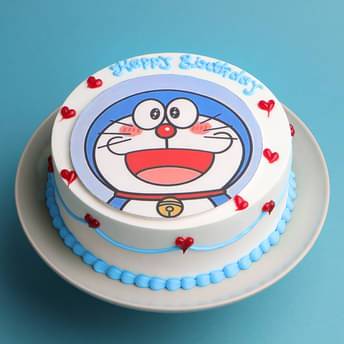 Smiling Doraemon Cake