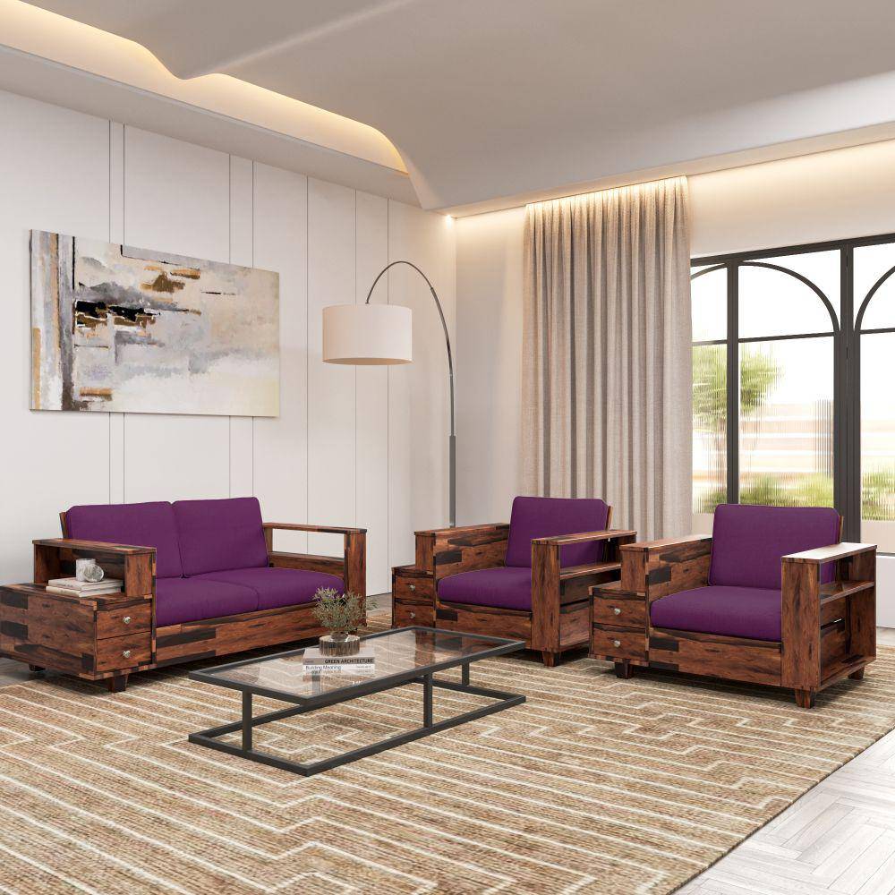 Manila Solid Wood Sofa - Two Seater