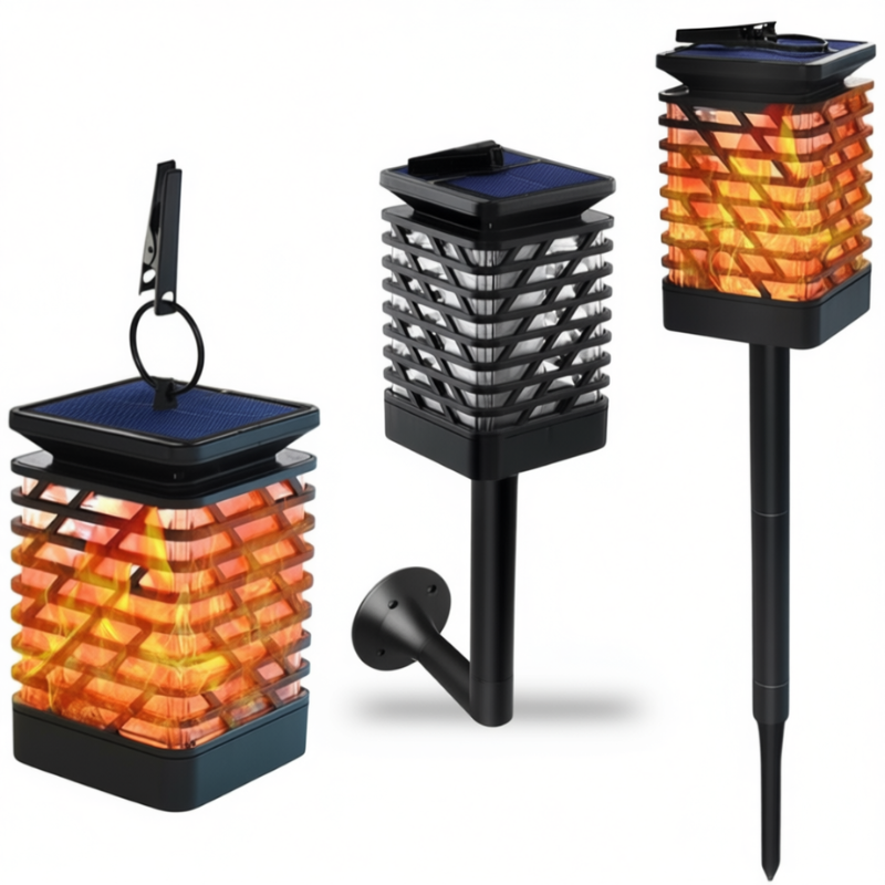 Solar Flame Lantern Light – Waterproof Outdoor Hanging Garden Lamp for Home, Balcony & Pathway Decoration (Pack of 1 Pc) Buy @ ₹199