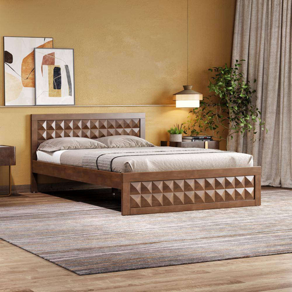 STUD Queen Solid wood bed without storage (78x60 inch)
