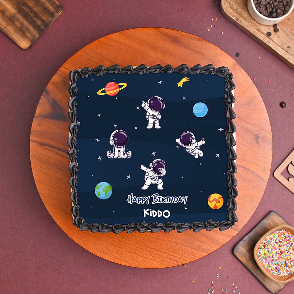 Space Explorer Birthday Cake