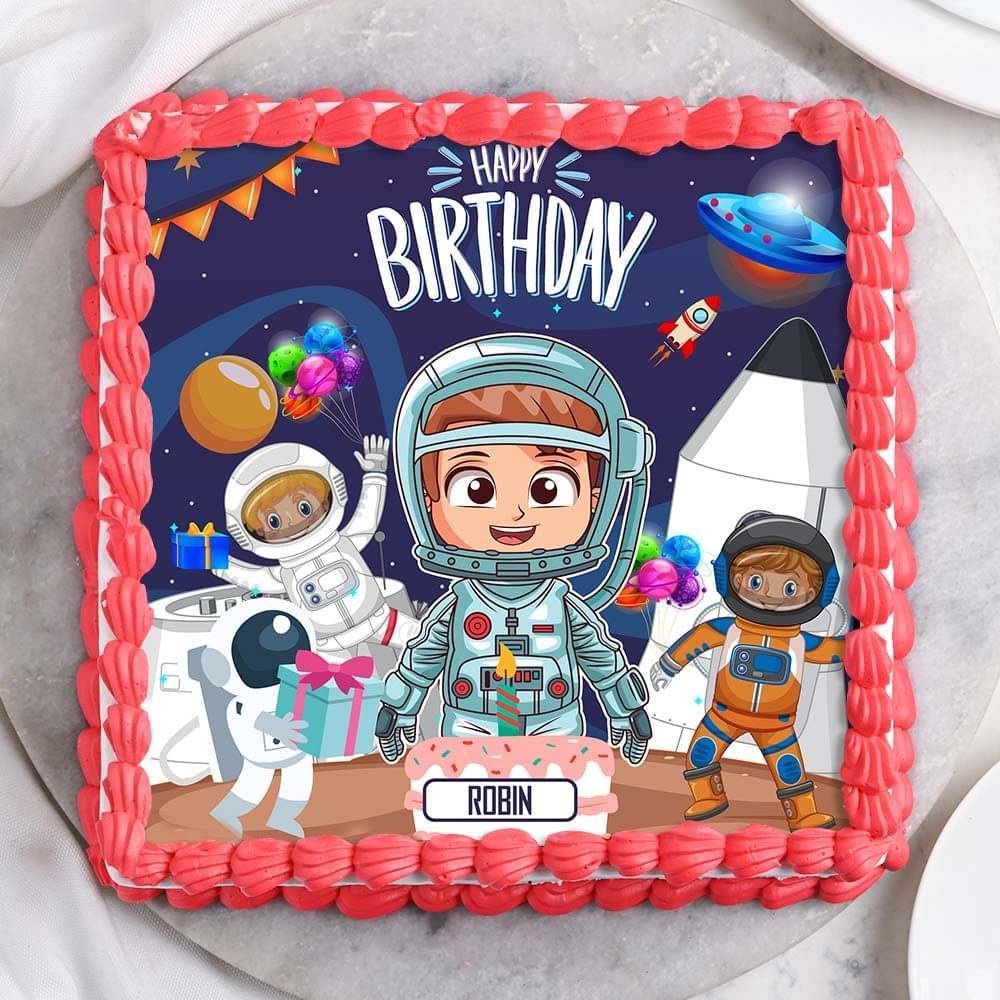 Space Adventure Birthday Cake