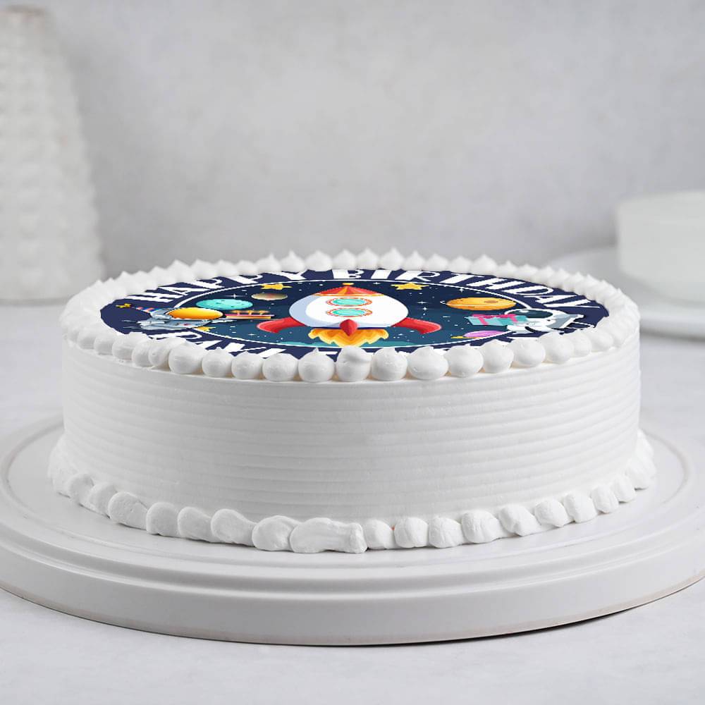 Outer Space Birthday Cake