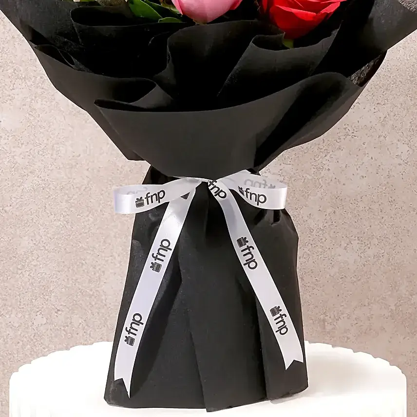 Special 8 Mixed Roses Bouquet