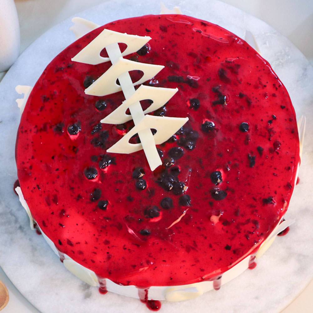 Blueberry Delight Drip Cake