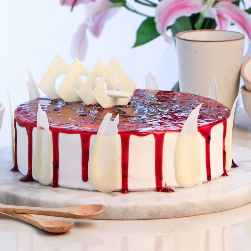 Blueberry Delight Drip Cake