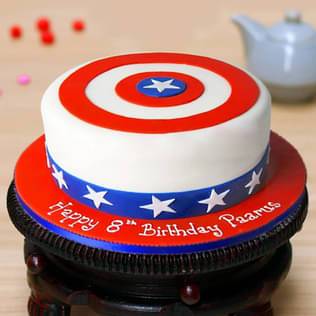 Captain America's Shield Cake