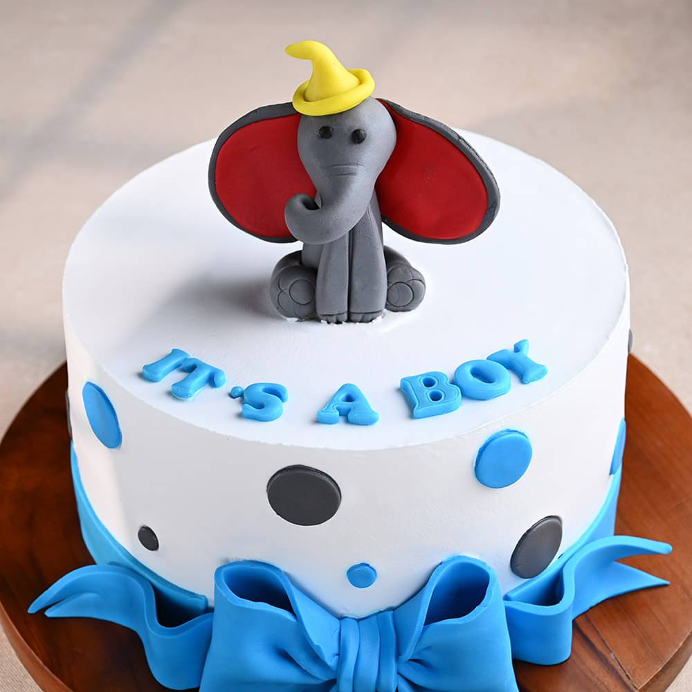 Baby Boy Celebration Cake