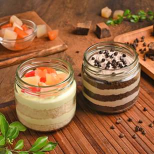 Choco Chip N Fruit Jar Combo