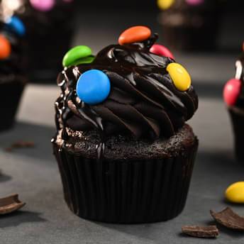 Chocolate Gems Cupcake