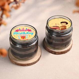 Birthday Chocolate Jar Cakes