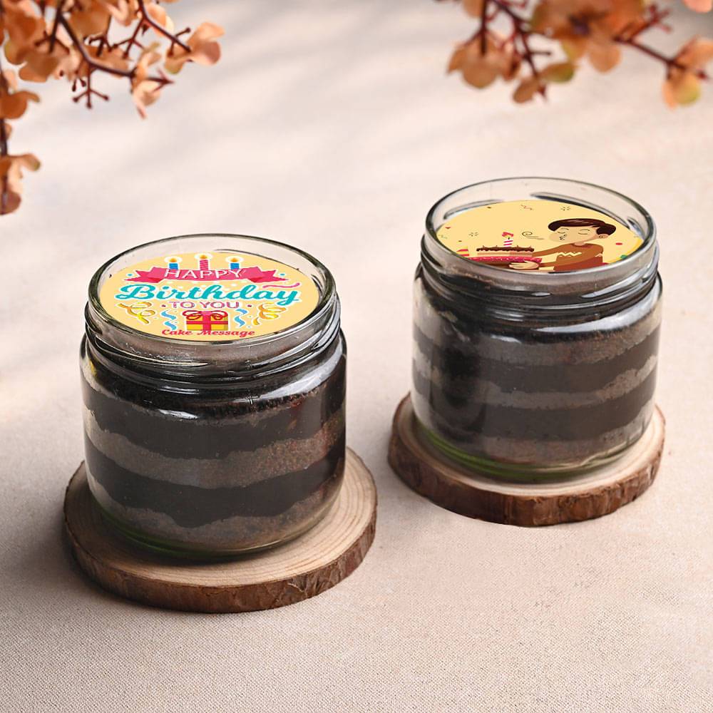 Birthday Chocolate Jar Cakes