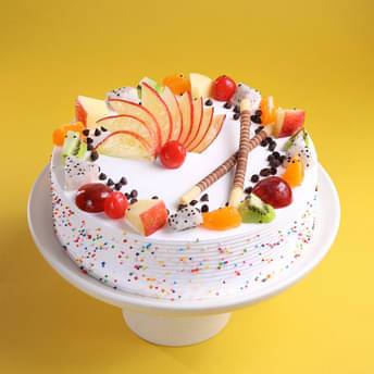 Fruits & Sprinkles Vanilla Cake