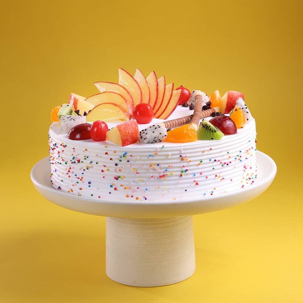 Fruits & Sprinkles Vanilla Cake