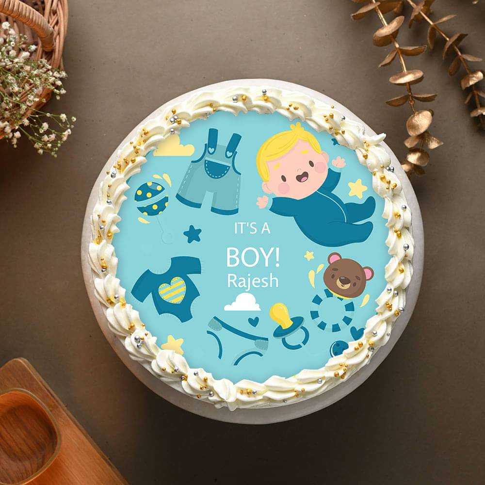 Baby Boy Shower Cake